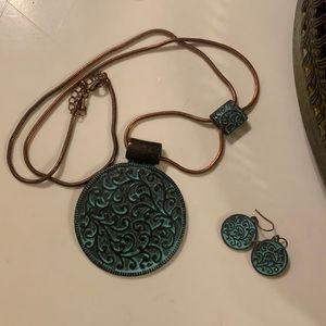 Copper Jewelry Set